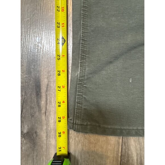 Carhartt Olive Green B136 MOS Dungaree Fit Double Knee Jeans 31 x 32 Mens Grunge - Picture 9 of 12